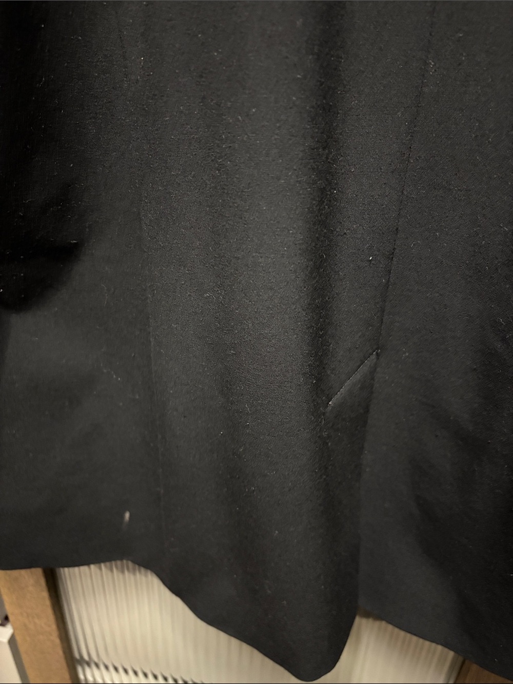 Nordstrom Black Single-Button Women's Blazer with Notch Lapel - Picture 9 of 9